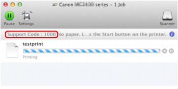 Imagen: mensaje de error en Mac OS X v.10.8.x
