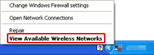 Ecranul Conexiune de reţea fără fir