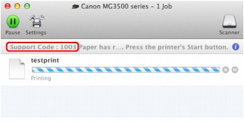 figure: Error message in Mac OS X v.10.8.x