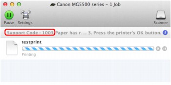 Abbildung: Fehlermeldung unter Mac OS X v.10.8.x