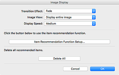figure: Preferences dialog of Image Display