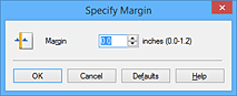 figure:Specify Margin dialog box