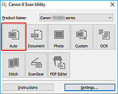 Canon : PIXMA-handleidingen : TS6200 series : Eenvoudig scannen (Automatisch scannen)