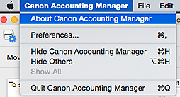 figure: Accounting Manager menu